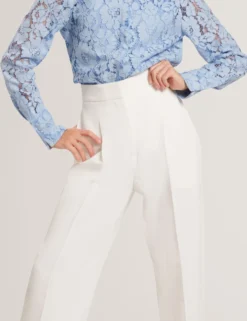 Barrel Leg Woven Tailored Trousers