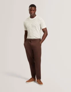 Basket Knit Wool Silk Blend T-Shirt