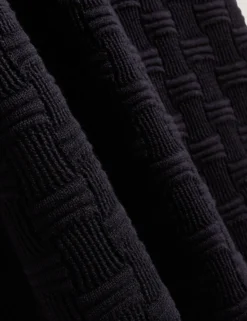 Basket Knit Wool Silk Blend T-Shirt