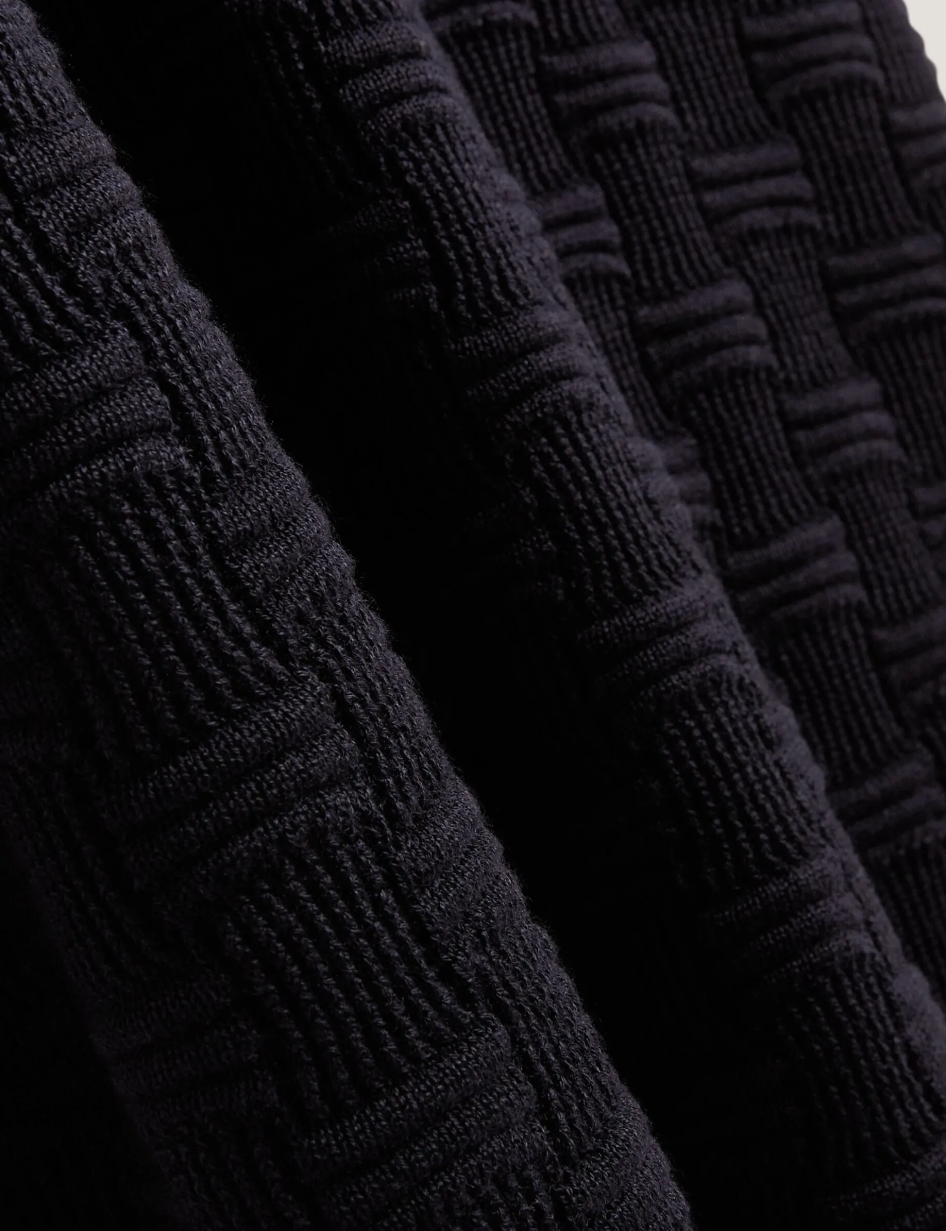 Basket Knit Wool Silk Blend T-Shirt