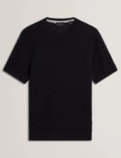 Basket Knit Wool Silk Blend T-Shirt