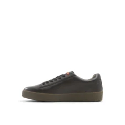 Black & Brown Leather Cup Sole Sneakers