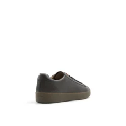 Black & Brown Leather Cup Sole Sneakers