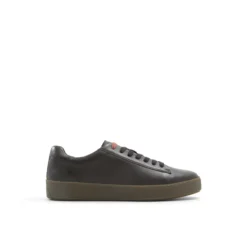 Black & Brown Leather Cup Sole Sneakers