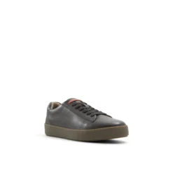 Black & Brown Leather Cup Sole Sneakers