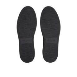 Black Leather Cup Sole Sneakers