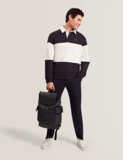 Block Stripe Jersey Cotton Rugby Shirt