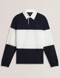 Block Stripe Jersey Cotton Rugby Shirt