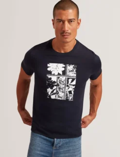 Botanical Graphic Crew Neck T-Shirt