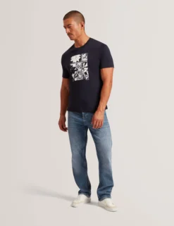 Botanical Graphic Crew Neck T-Shirt