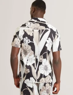 Botanical Print Short Sleeve Resort Shirt