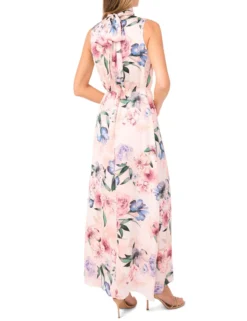 Bow Tie Sleeveless Maxi Dress