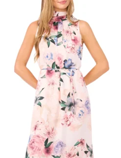 Bow Tie Sleeveless Maxi Dress