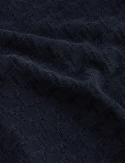 Branded Texture Crew Neck Jumper
