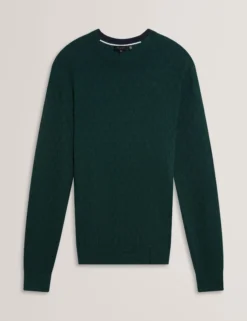 Branded Texture Crew Neck Jumper