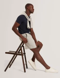 Cable Texture Pull-On Relaxed Shorts