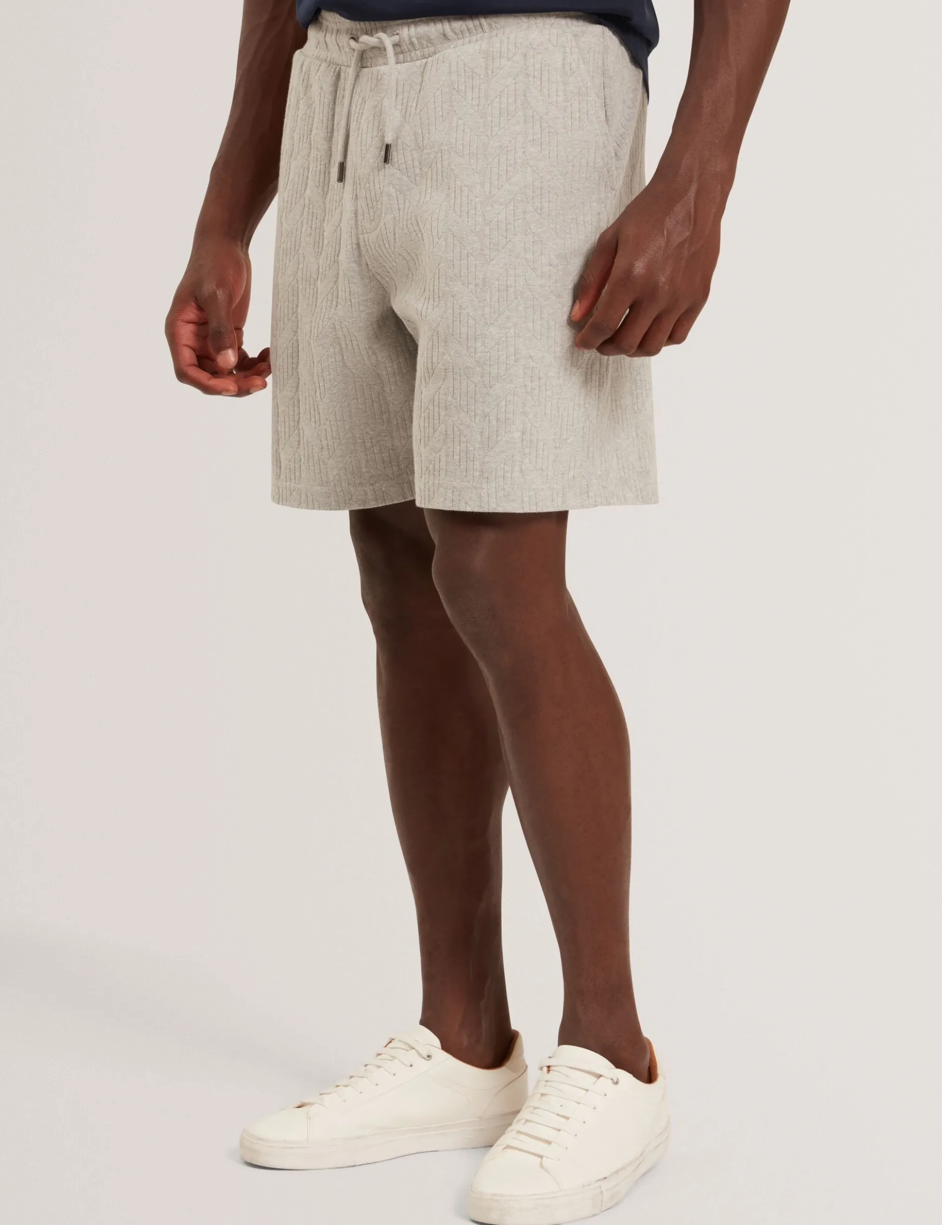 Cable Texture Pull-On Relaxed Shorts