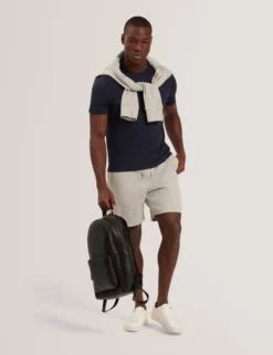 Cable Texture Pull-On Relaxed Shorts