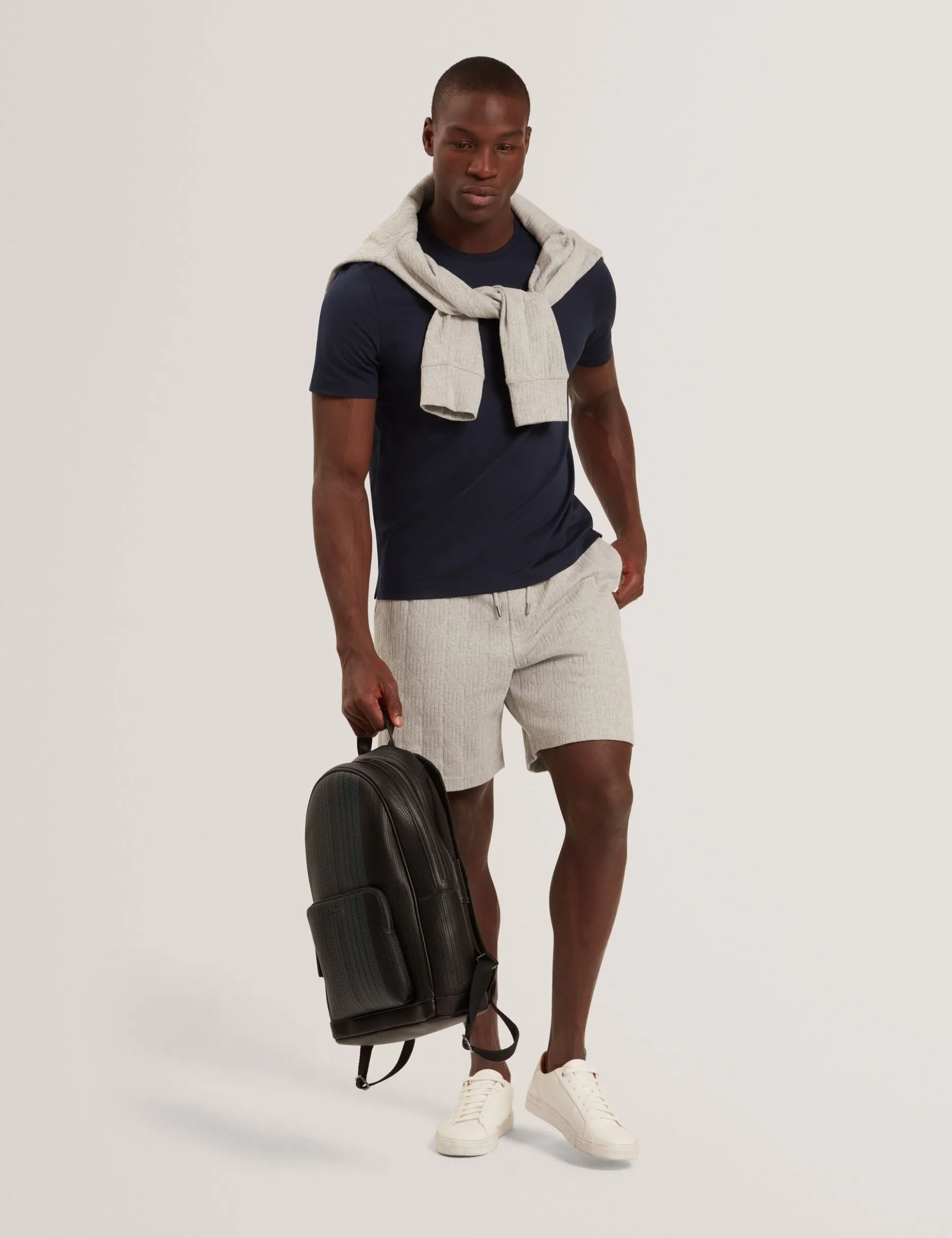 Cable Texture Pull-On Relaxed Shorts