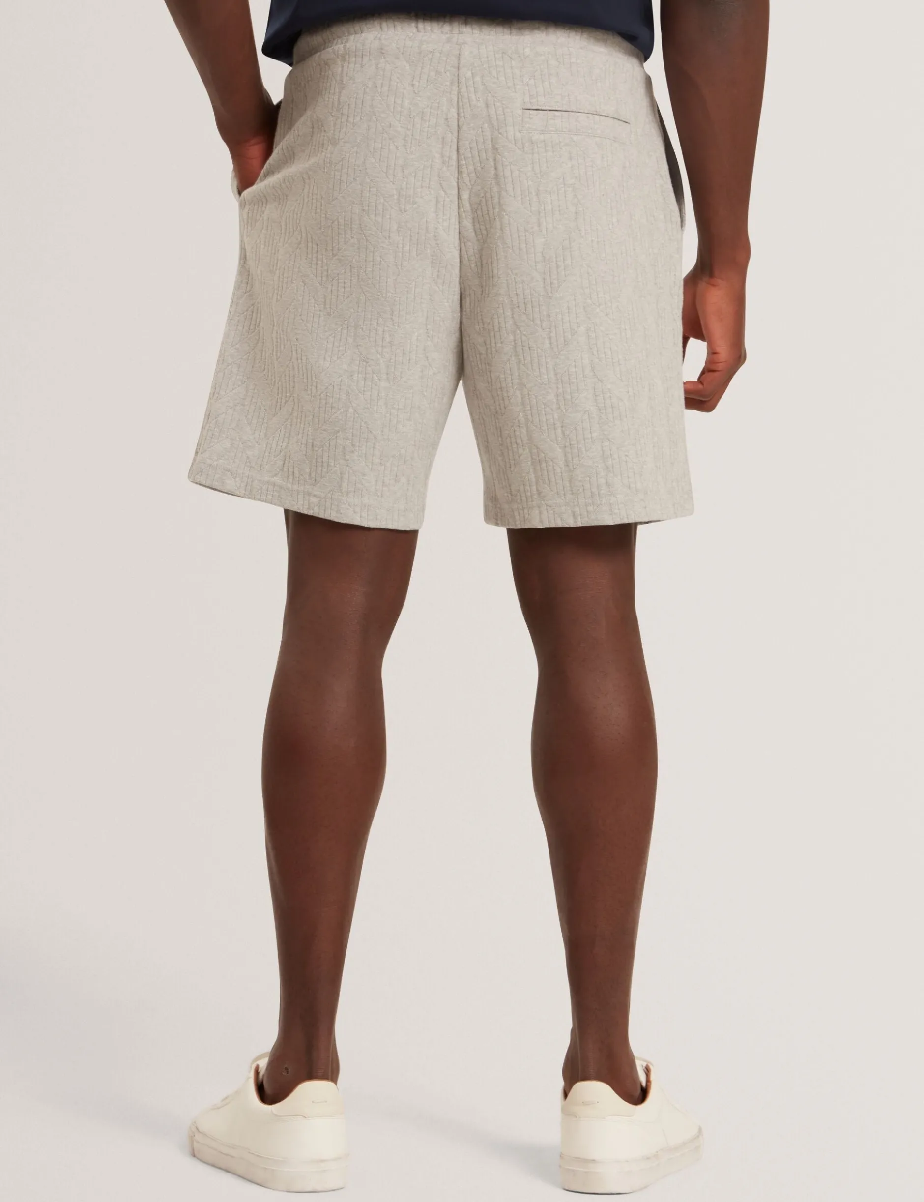 Cable Texture Pull-On Relaxed Shorts