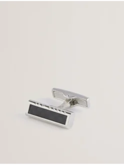 Carbon Fibre Bar Metal Cufflinks