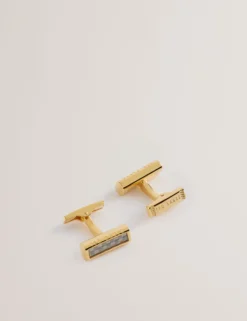 Carbon Fibre Bar Metal Cufflinks