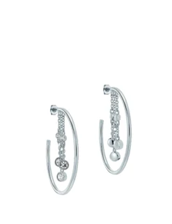 Cascade Hoop Crystal Earrings