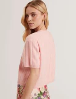 Cashmere Rib Pull Over Sweater