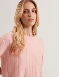 Cashmere Rib Pull Over Sweater