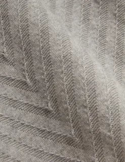 Chevron Texture Knit Crew Neck Sweater