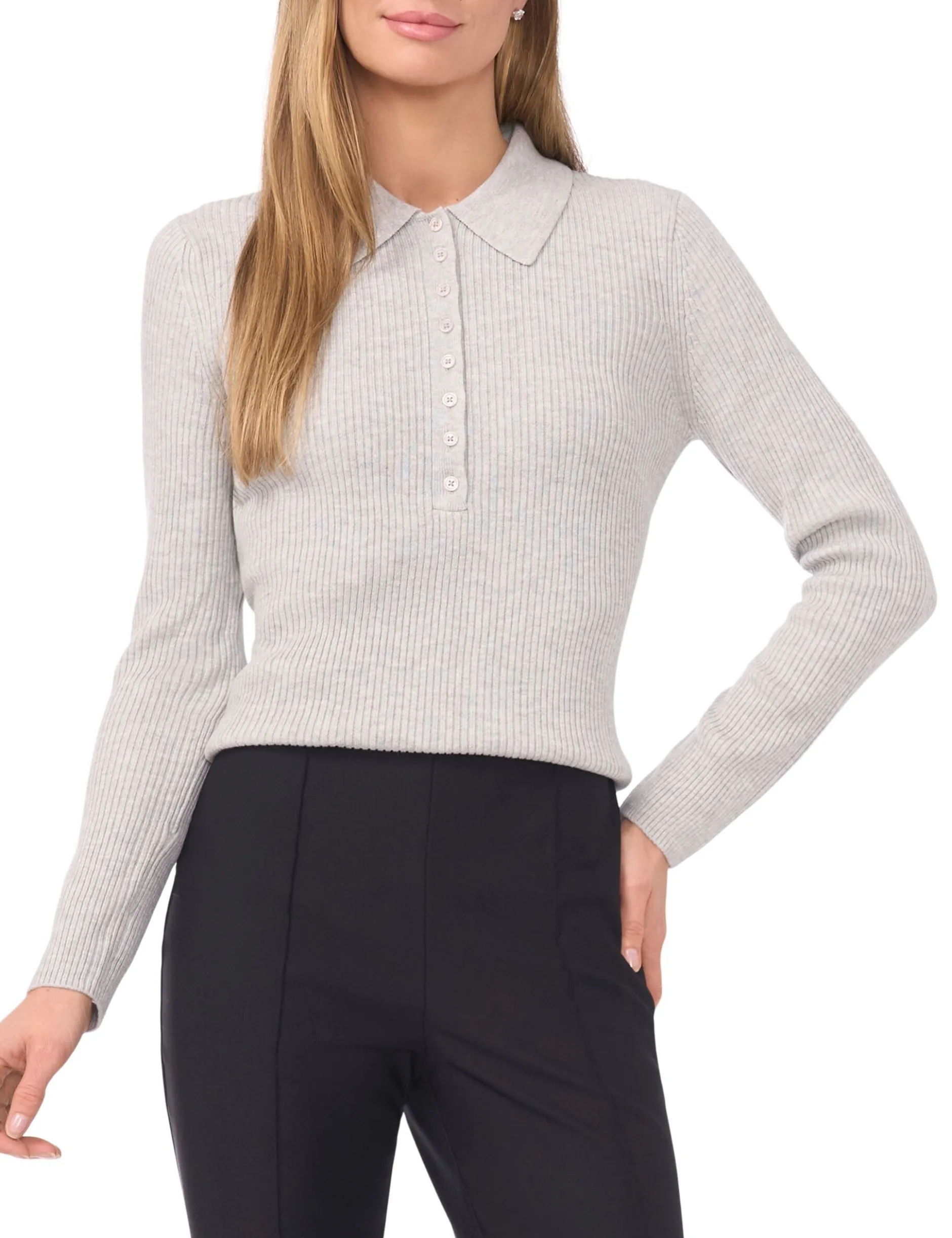 Collar Top with Rib