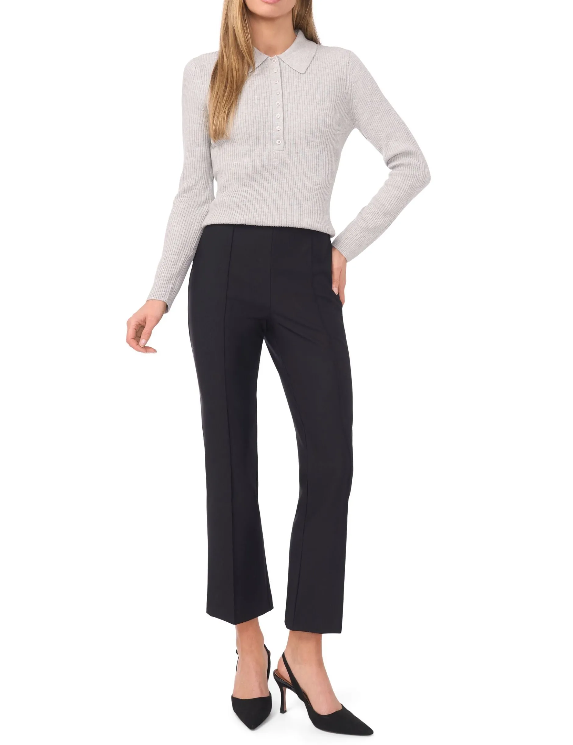 Collar Top with Rib