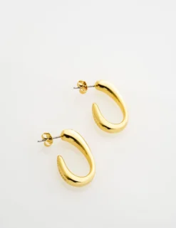 Contour Hoop Earrings