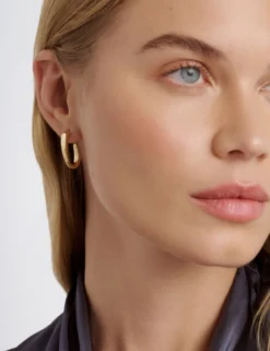 Contour Hoop Earrings
