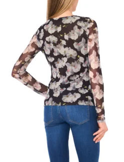 Crew Neck Long Sleeve Top
