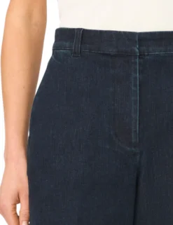 Dark Rinse Smart Wide Leg Jeans