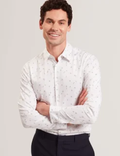 Ditsy Blooms Slim Long Sleeve Shirt