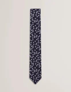 Ditsy Floral Print Silk Tie