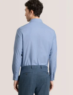Dobby Stretch Cotton Slim Fit Shirt