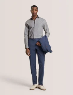 Dobby Stretch Cotton Slim Fit Shirt