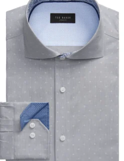 Dobby Stretch Cotton Slim Fit Shirt