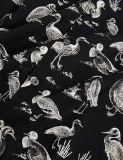 Duck Print Cotton Short Sleeve Shirt