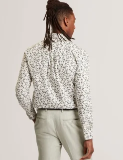 Duck Print Long Sleeve Oxford Shirt