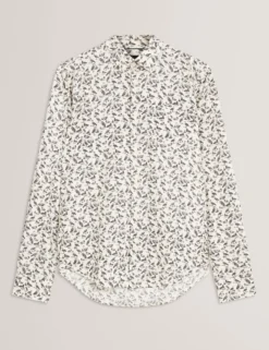 Duck Print Long Sleeve Oxford Shirt