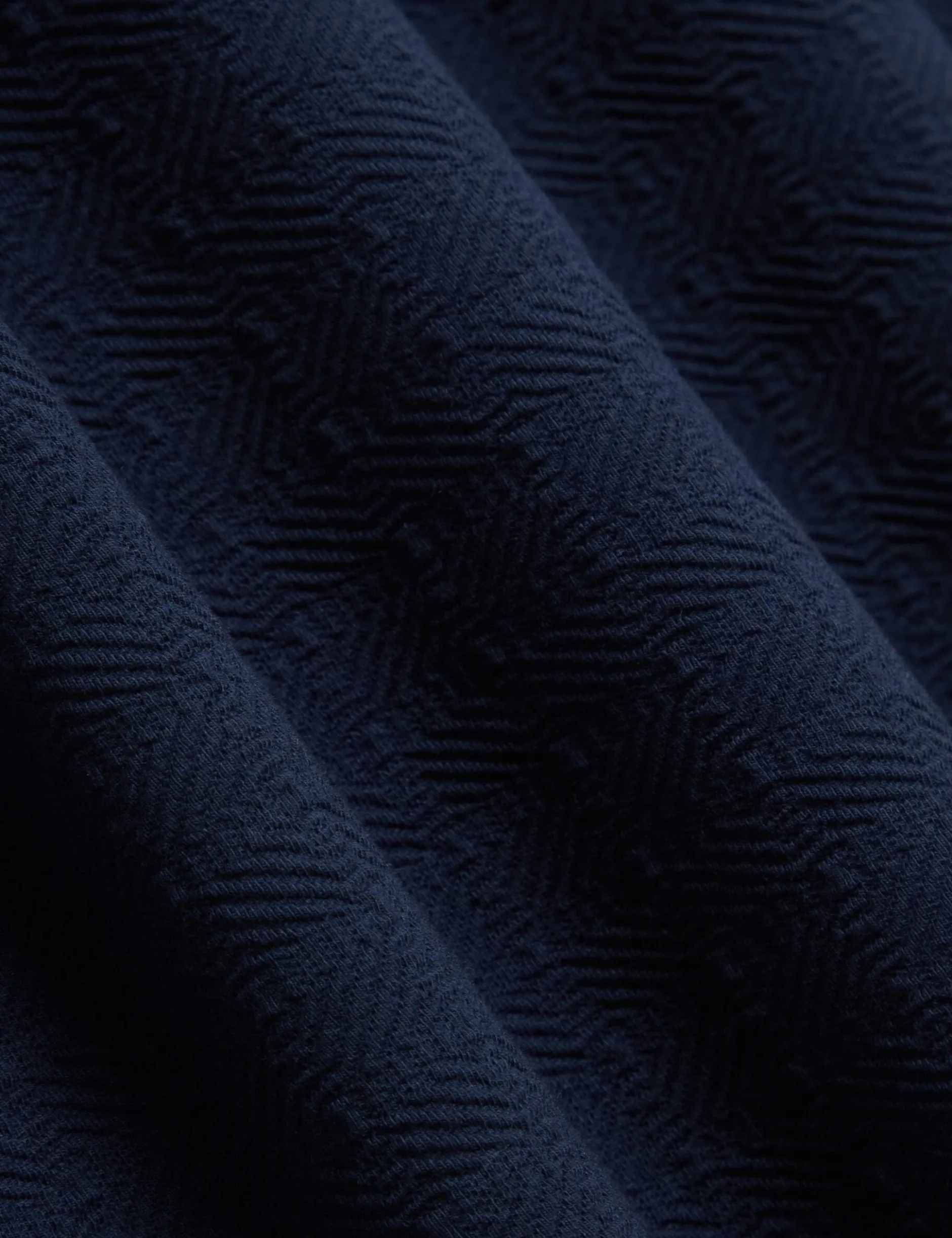 Embossed Texture Crew Neck T-Shirt