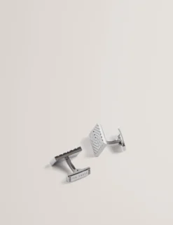 Engraved Diamond Pattern Cufflinks