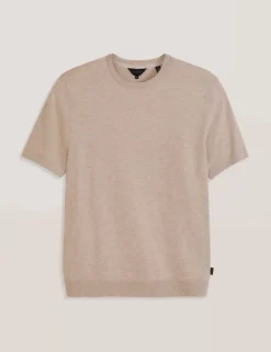 Fine Knit Short Sleeve T-Shirt
