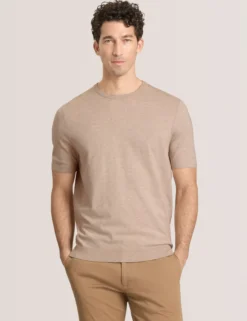 Fine Knit Short Sleeve T-Shirt