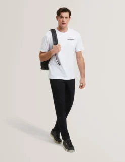 Flamingo Back Graphic Cotton T-Shirt