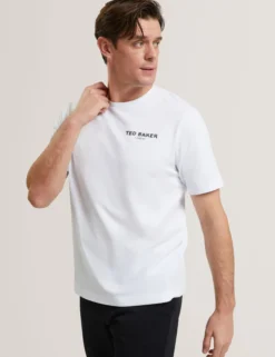 Flamingo Back Graphic Cotton T-Shirt